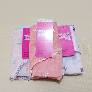 绣花弹性网布少女内裤 配0ES65文胸 古今花1ES65 BLOSS