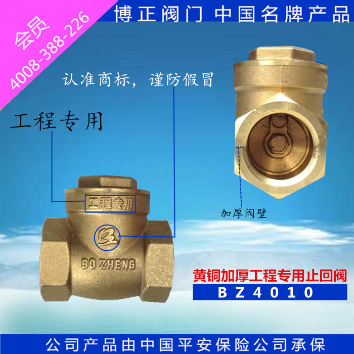 博正黄铜单向阀止回阀止回阀