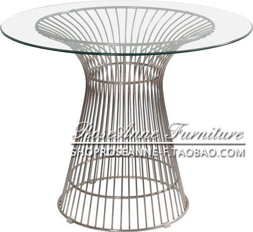 【ROSEANNE】工厂直销 platner table 圆桌 优质不锈钢玻璃餐桌|msdalam kategori perabot kediaman, beberapa kategori, meja teh - dari Buy2taobao.com untuk memberikan perkhidmatan ejen Taobao profesional membeli
