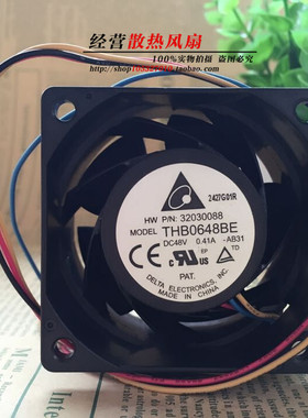 全新台达6CM 6038 48V 0.41A THB0648BE 4线服务器风扇双轴承
