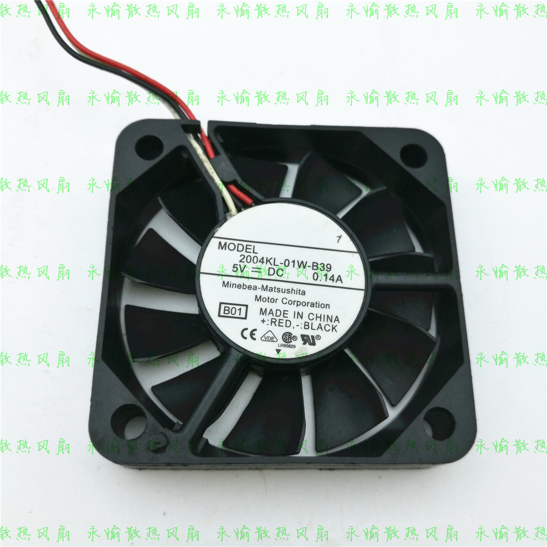 正品NMB/美蓓亚 2004KL-01W-B39 5V 0.14A 5010 3线散热风扇5cm图片