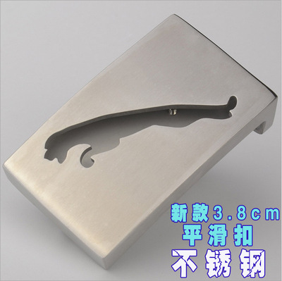 新款捷豹拉丝纯钢防过敏平滑扣