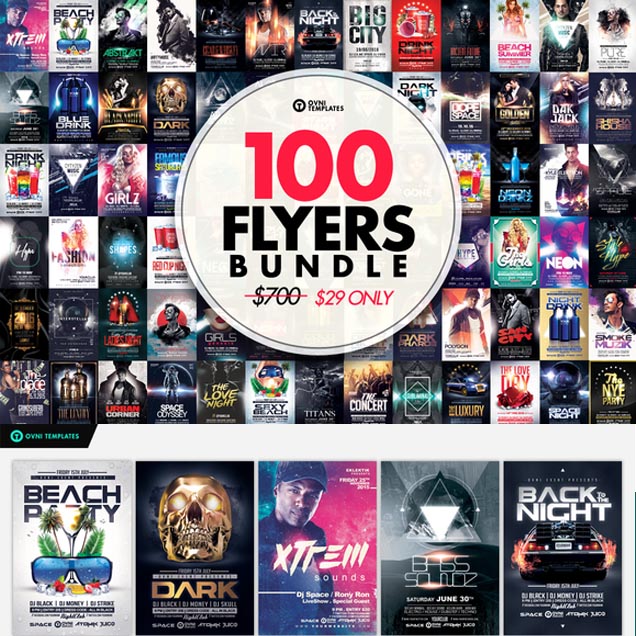 P0403高清PS设计素材 100张欧美现代风格电影广告宣传海报传单PSD