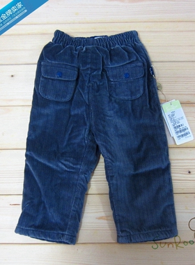 【4折】阳光鼠童装冬装 男童加厚保暖纯棉长裤耐脏保暖裤80/90码