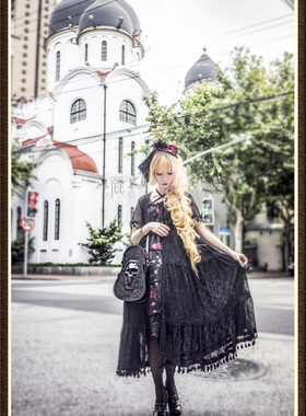 【展示】【蔷薇は美しく散る】鸟笼gothic网纱lolita蕾丝JSK