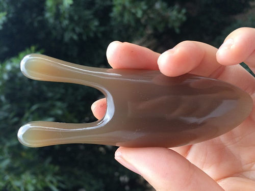 天然正品白水牛角鼻部颈椎腰椎动力按摩虎 经络按摩 便携型 - 封面