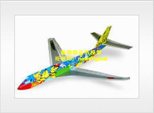 可以飞行纸飞机 波音747 宠物小精灵涂装 民航客机航班模型飞机