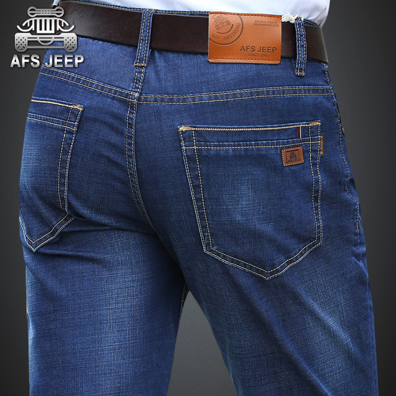 Jeans coupe droite AFS JEEP en coton pour automne - Ref 1463286 Image 1