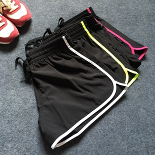 单层运动短裤 休闲沙滩裤 女跑步打底紧身裤 跑步阔腿裤 外搭短裤 经典
