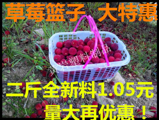 2斤3斤4斤5斤6斤8斤10斤杨梅篮 草莓篮子 新料白色塑料水果枇杷篮