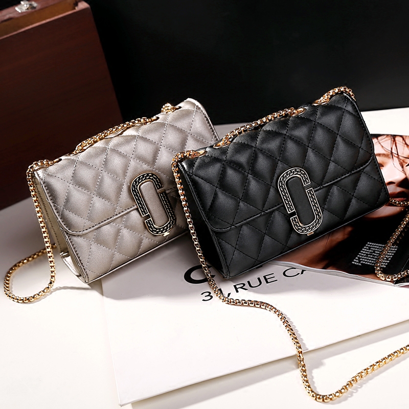 包包女包2020新款小香风菱格链条包超火ins单肩包韩版百搭斜挎包|msdalam kategori Beg kulit/wanita/beg lelaki, beg Ms. - dari Buy2taobao.com untuk memberikan perkhidmatan ejen Taobao profesional membeli