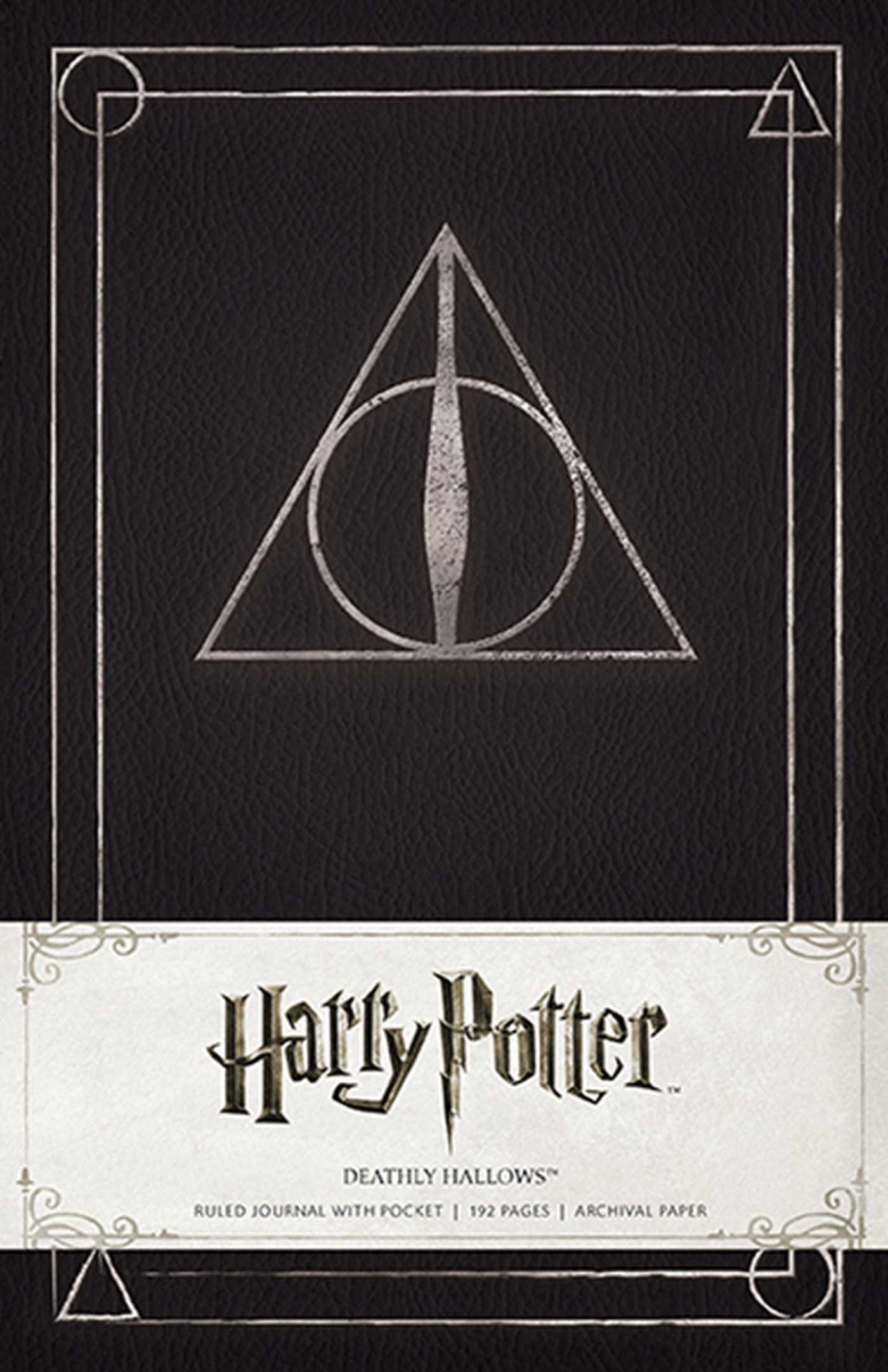 Harry Potter Deathly Hallows Hardcover Ruled Journal 哈利波特：死亡圣器笔记本