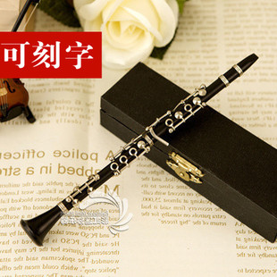 迷你黑管单簧管双簧管管乐模型摆件黑管胸针送男女朋友生日礼物