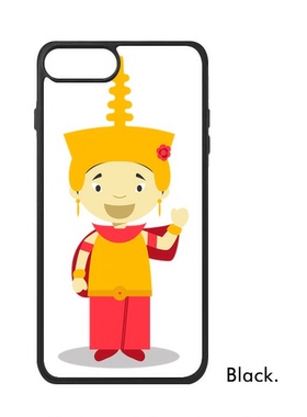 适用于iPhone黄色柬埔寨卡通人物Xr手机壳max保护套678plus硅胶11