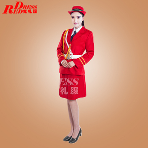 女式乐队升旗手服装鼓乐队演出服仪仗国旗班管队文艺裙装礼服