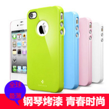正品韩国SGP适用苹果iphone4手机壳4代冰激凌彩壳外壳保护套+膜