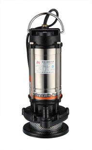 三鹰 不锈钢潜水电泵QDX1.5-20-0.75S 220V铜线 耐腐 家用/抽水泵