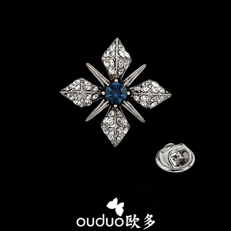 Broche Lovers OUDUO en Alliage argent plaqué or - Ref 1171224 Image 1