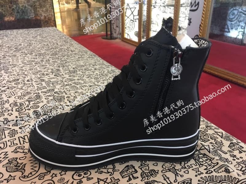 艾今内增高休闲鞋超轻底侧拉链图片
