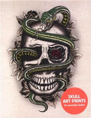 【预售】Skull Art Prints: 20 Removable Posters [With Poster]