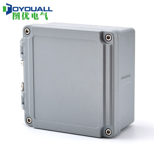 图优160*160*86带合页铸铝防水盒金属接线盒开关控制仪表盒铝防壳