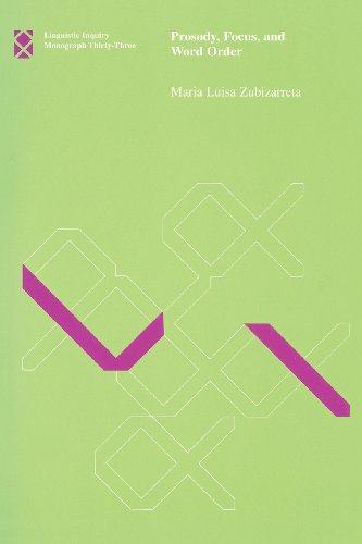 【预售】prosody, focus, and word order