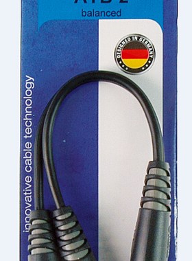 德国 KLOTZ 一分二转接线 6.35转双3.5母大三芯公转两小三芯母