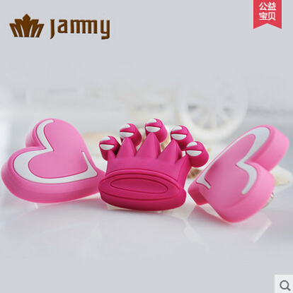 晶美欧式粉蓝色衣柜门把手儿童防撞卡通小拉手单孔幼儿园桌子抽屉