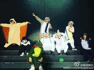 韩国exo同款卡通动物连体睡衣DO金钟仁张艺兴吴世勋朴灿烈金钟大