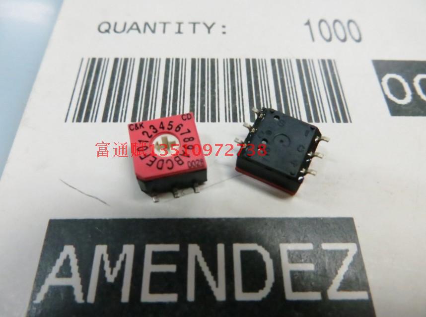 美国C&K旋转编码器CD16RMOSB数字编码开关C0-F贴片式3:3 16位进口