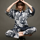 Летняя японская пижама для влюбленных, комплект, штаны, банный халат