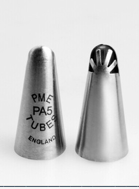 PME PA5号 18/8不锈钢一体外无缝裱花嘴标花褶皱/裙边花嘴