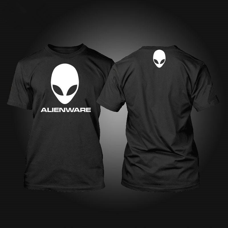个性定制 alienware logot恤 夏季纯棉圆领短袖时尚印花t恤潮
