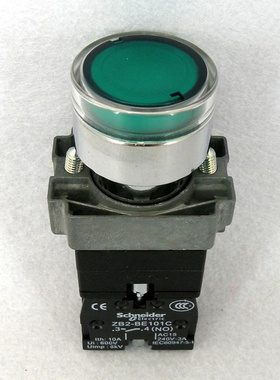 原厂施耐德 带灯按钮开关 XB2-BW33B1C XB2BW33B1C AC/DC24V 1NO