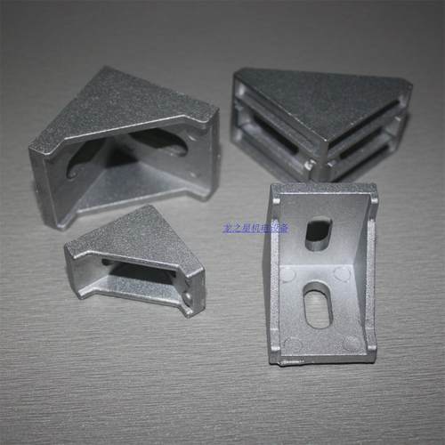 【厂家直销】工业铝型材配件 铝材连接器 直角三角接连件4040角码