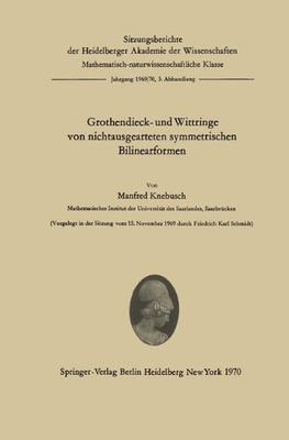 【预订】Grothendieck- Und Wittringe Von Nich...