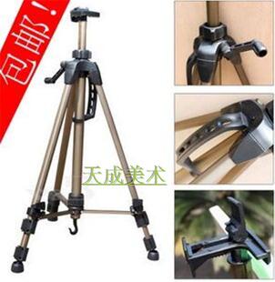 包邮索普大手摇折叠画架铝合金画架子金色学生儿童美术写生正品