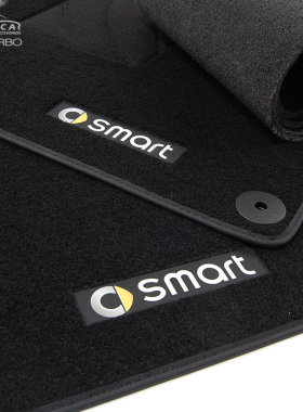 07-15年老款smart专用脚垫15-20新451小精灵#1 2号3原车卡扣453绒