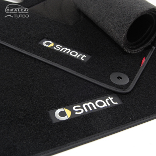 新老款 forfour fortwo专用脚垫右軚原装 位绒面地毯车厂 奔驰smart