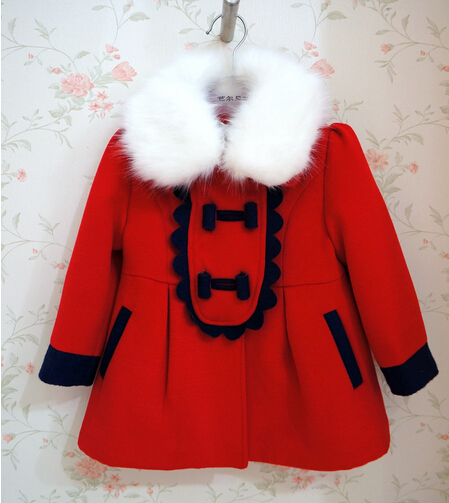 Manteau pour fille en laine - Ref 2162336 Image 1