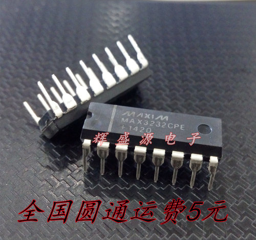全新现货 MAX3232CPE MAX3232 DIP-16 接口-驱动器/接收器/收发器