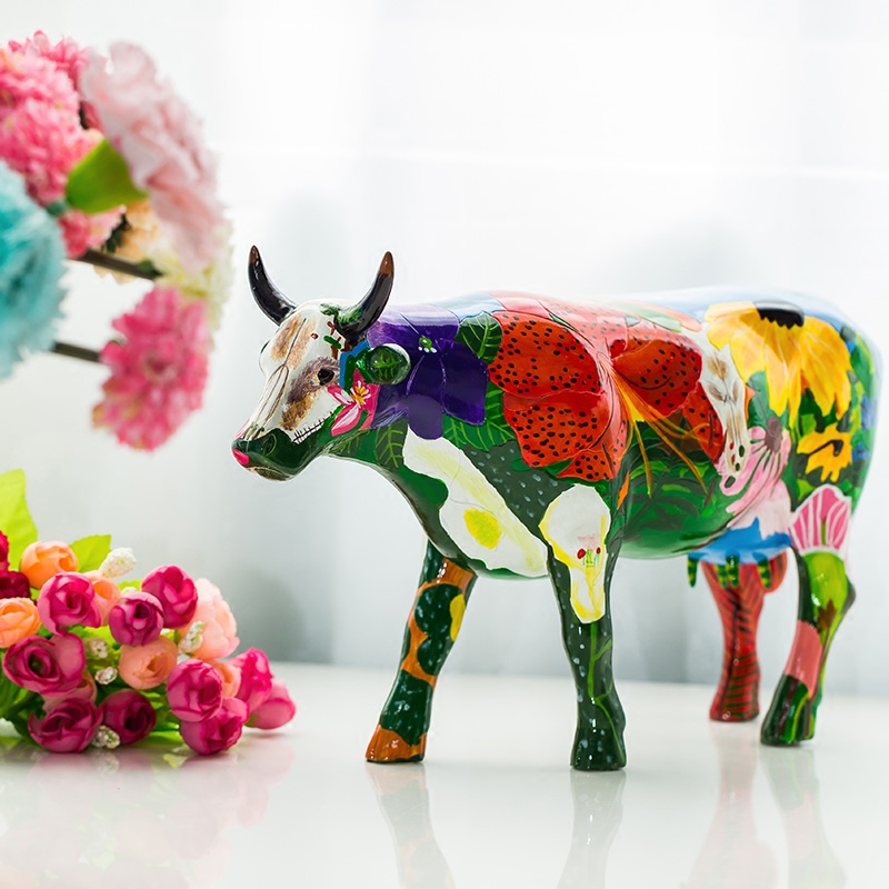 ÂÞÂüÒÕÊõÊÖ»æÅ£´´Òâ¼Ò¾Ó°Ú¼þcowparadeÌm»¨Å£ÒÕÊõÅ£Ê÷֬˳·á°üÓÊ