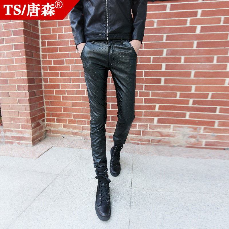 Pantalon cuir homme serré pour jeunesse - Ref 1482377 Image 1