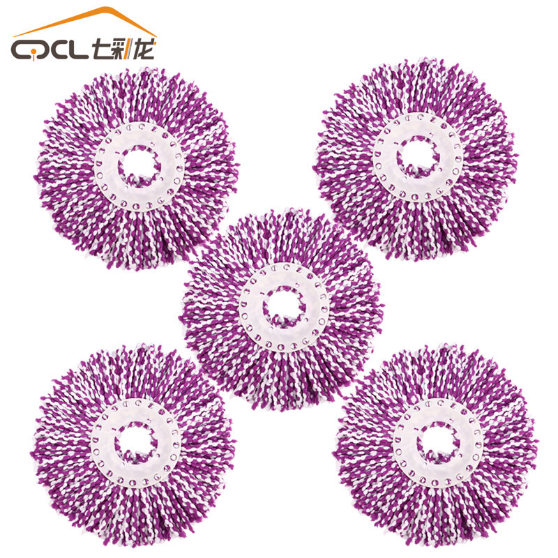 七彩龙拖把头拖把配件 拖把专用可替换拖布拖把头超细纤维 拖布头