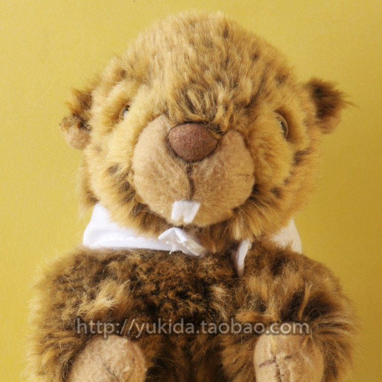 正版德国赫曼hermanteddy围脖小松鼠仿真动物布艺类毛绒玩具公仔s