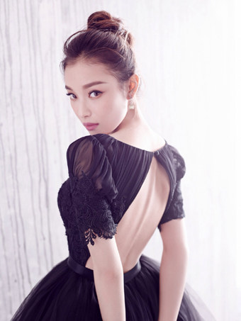 美女明星 倪妮 海报制作高清写真相纸印刷房间装饰挂画V10272A