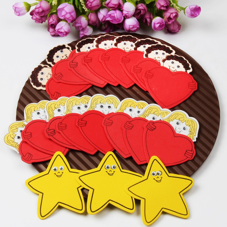 幼儿园教室评比栏装饰材料 泡沫男孩女孩可贴大头贴单寸/1寸照片