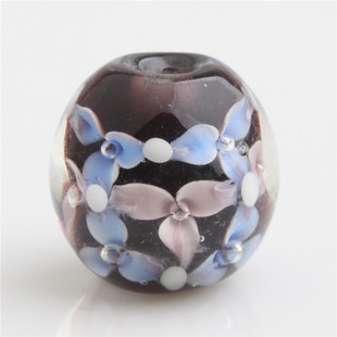 琉璃珠 精品玻璃珠 琉璃大花珠 14MM 六瓣花珠 PY013水晶花珠