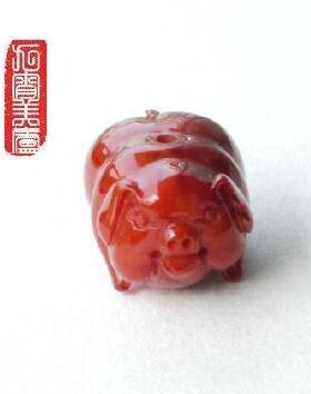 原创设计风蜜蜡小猪吊坠特价专享