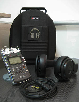 N-PULSE 24K大耳机包 混音师DJ耳机+PCM-D100伴侣 精品大耳机盒